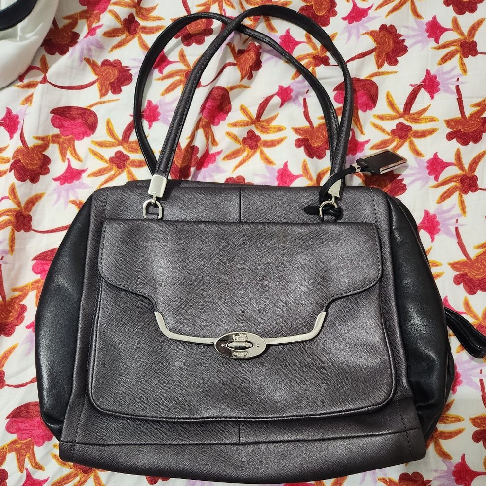 Coach Madison Madeline Satchel In Spectator Saffiano Leather